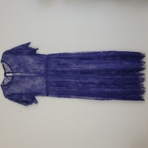 Avid Love Sheer Purple Lace Dress (Tag XL Wrong, Fits Like A Medium) M
